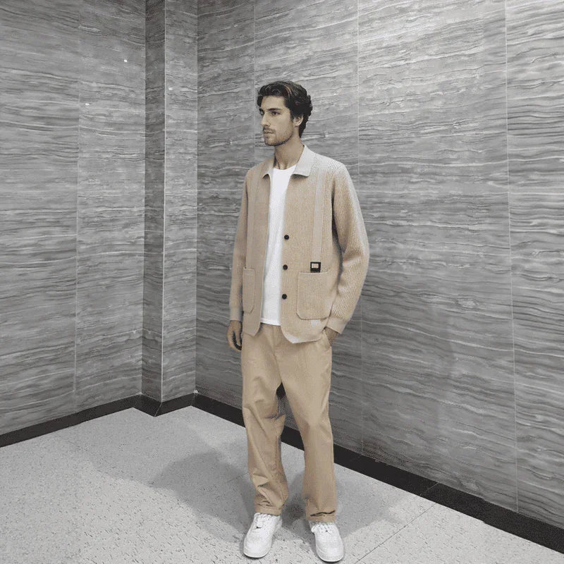 Cardigan Nolan™ em Tricô Texturizado com Acabamento Premium / Sofisticação Casual para os Dias Mais Frescos!