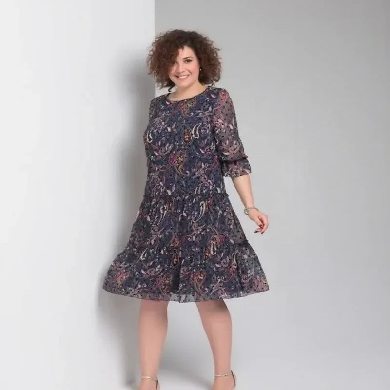 Vestido Luana Poème™ em Chiffon Premium com Mangas Bufantes / Um Clássico Boho para Corações Livres!