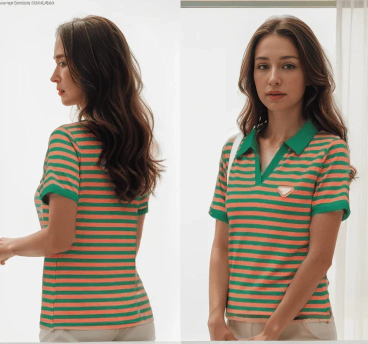 Kit com 3 Polos Demeter’s™ Estilo Clássico / A Polo Essencial para o Guarda-Roupa da Mulher Elegante! - ModernLar