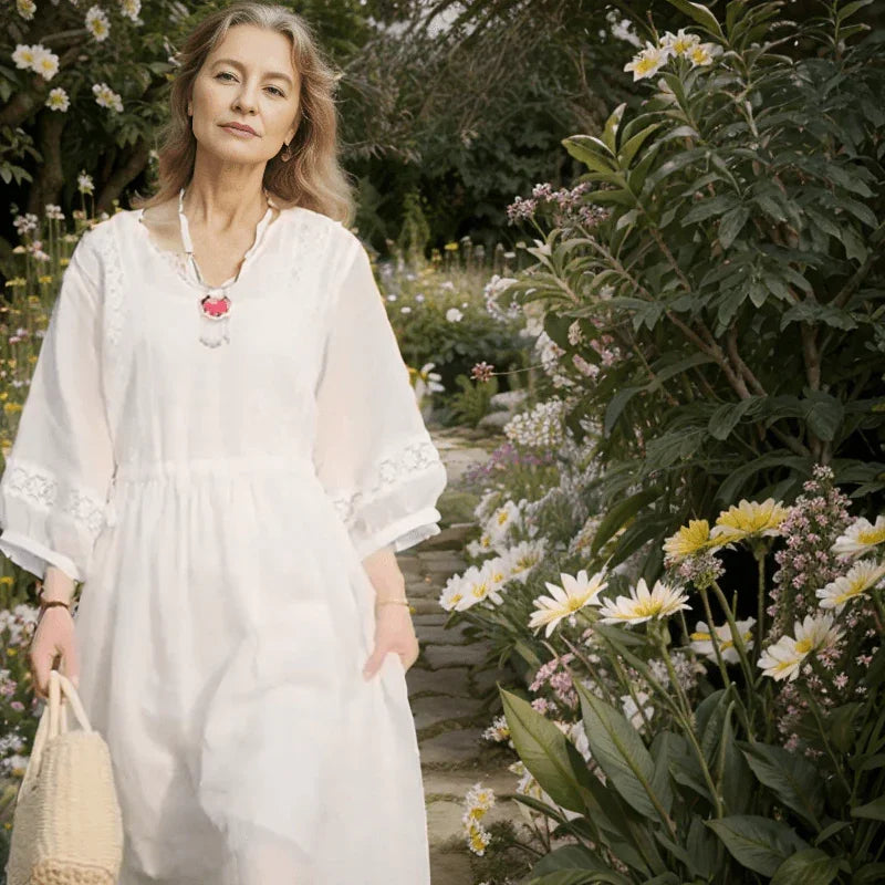 Vestido Nazaré em Voile de Algodão: A Elegância Leve e Refrescante para o Verão! - ModernLar