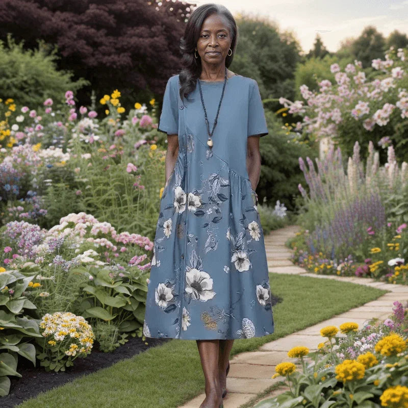 Vestido Lírio do Campo™ Graça Serena / Uma Elegância Natural que Floresce com Você! - ModernLar