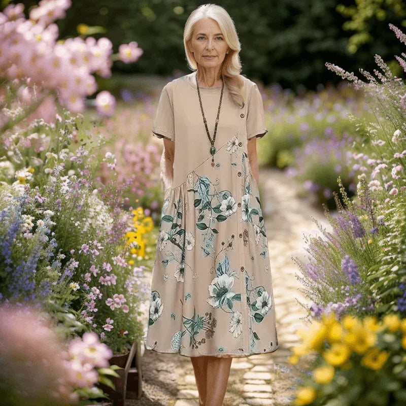 Vestido Lírio do Campo™ Graça Serena / Uma Elegância Natural que Floresce com Você! - ModernLar