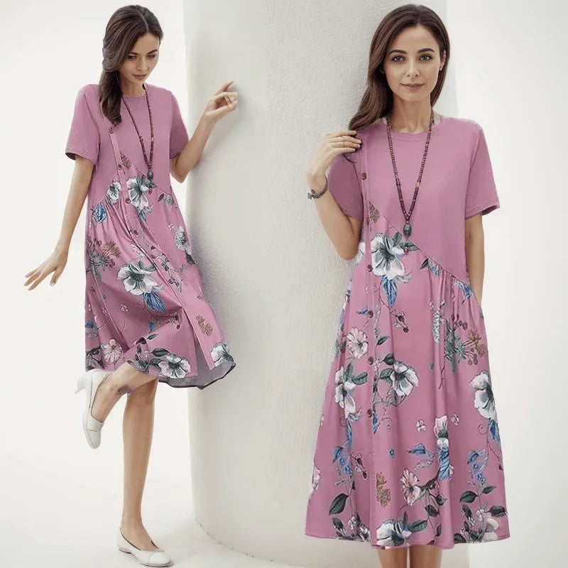 Vestido Lírio do Campo™ Graça Serena / Uma Elegância Natural que Floresce com Você! - ModernLar