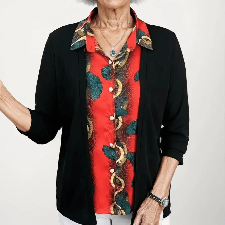 Blusinha Cardigan Morgana™ - Elegância Inconfundível / A Sedução das Flores em Uma Peça Versátil! - ModernLar