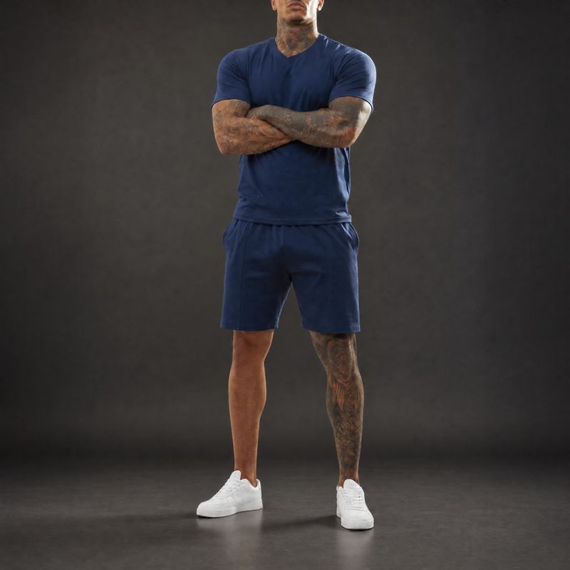 Conjunto Bryan™ Camiseta Básica e Shorts com Bolsos Laterais