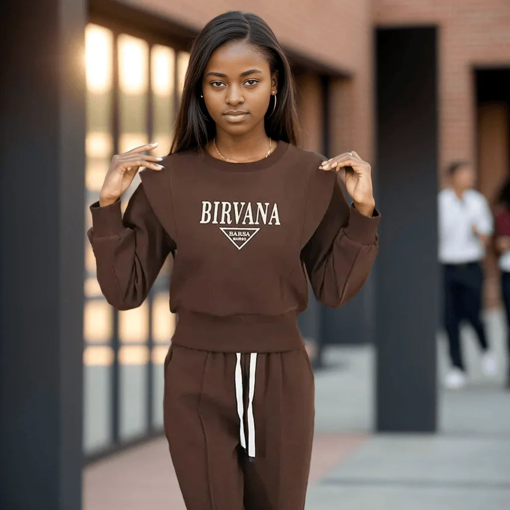 Conjunto Birvana™ de Blusa + Calça em Moletinho / Design Chique e Conforto Incomparável! - ModernLar