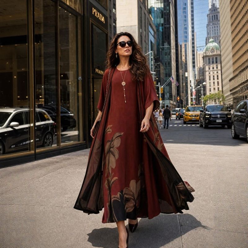 Conjunto de Vestido e Sobretudo Florenza™ / Elegância Descomplicada e Versátil para Todas as Estações!