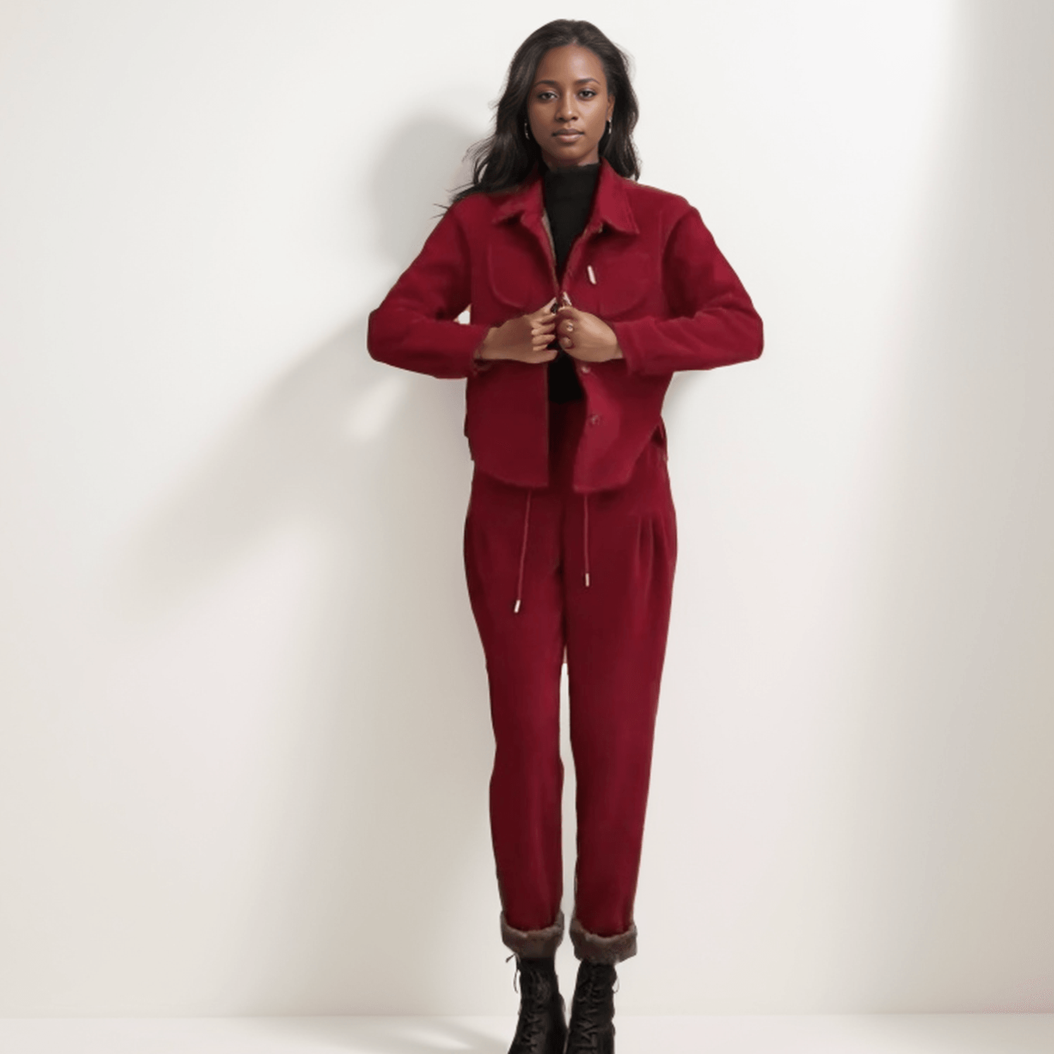 Conjunto Moscou™ Em Cotelê Super Macio / Acabamento Peluciado e Charme para o Inverno! - ModernLar