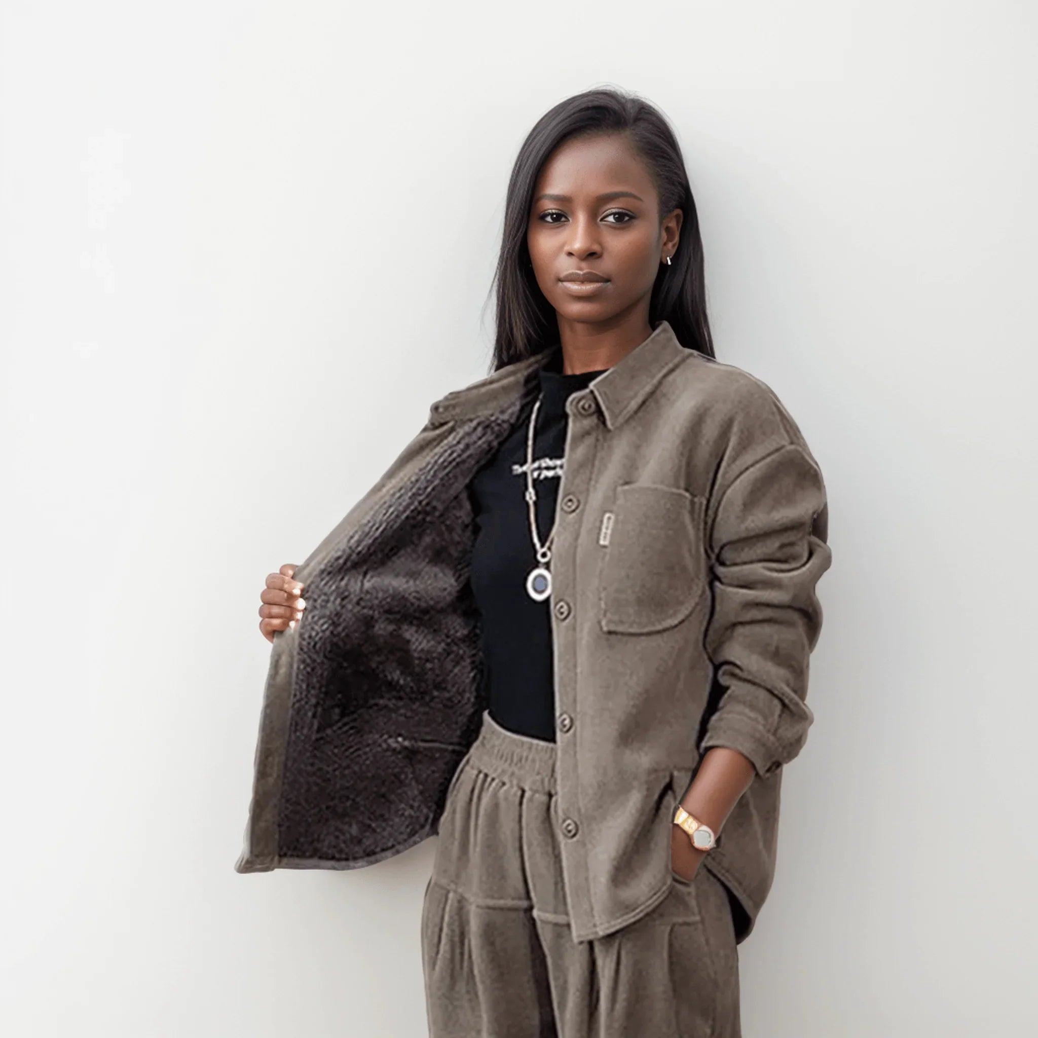 Conjunto Moscou™ Em Cotelê Super Macio / Acabamento Peluciado e Charme para o Inverno! - ModernLar