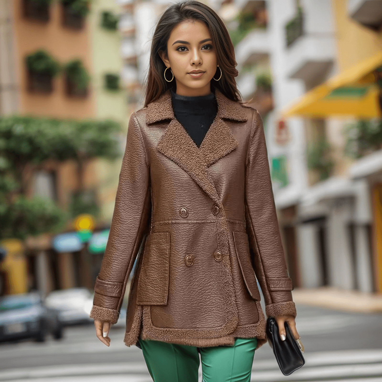 Jaqueta Catherine™ Dupla Face Estilo Sobretudo / Design Clássico, Chique e Versátil para os Melhores Dias de Inverno! - ModernLar