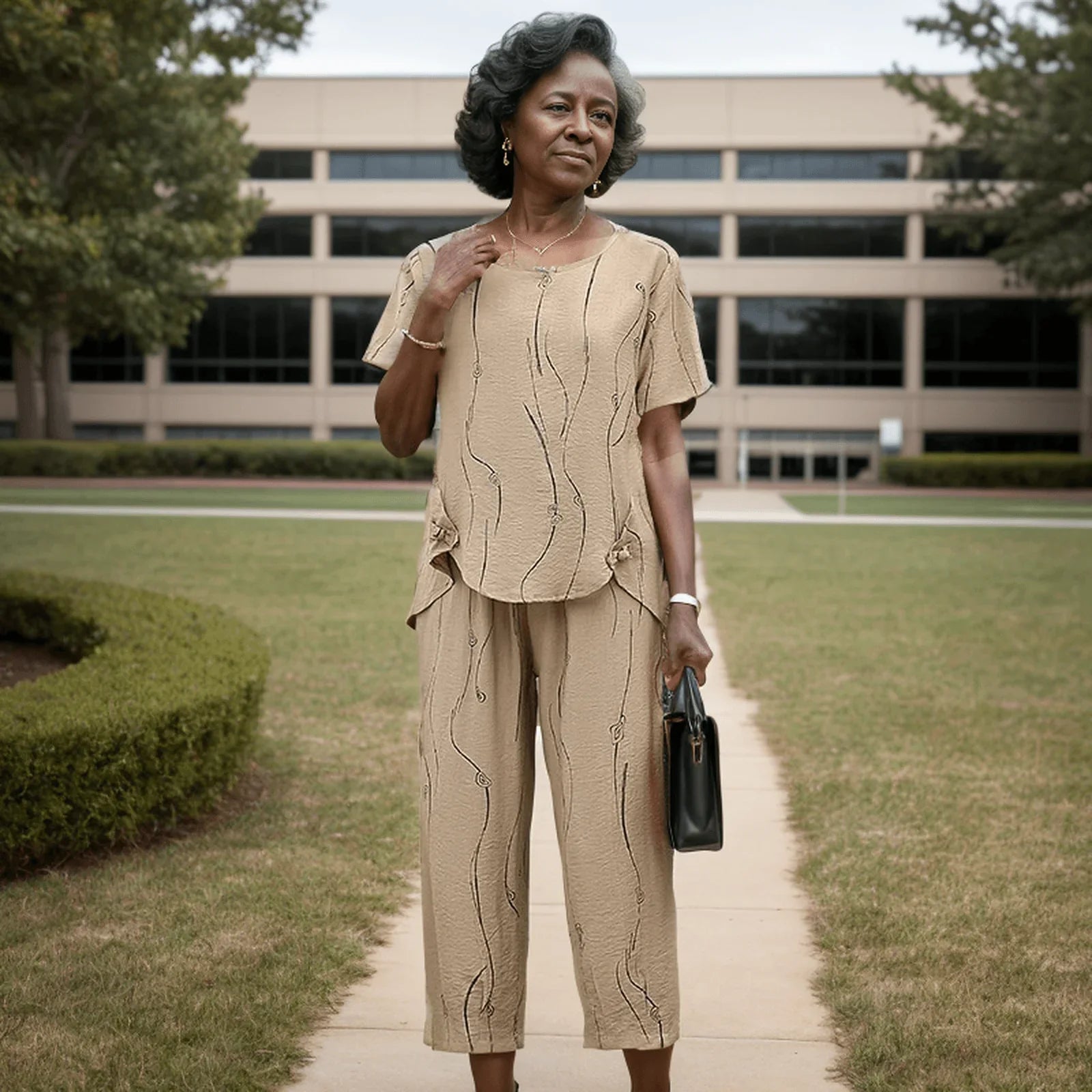 Conjunto Charmie™ Camiseta + Calça / Um Mix Perfeito de Requinte, Conforto e Estilo! - ModernLar