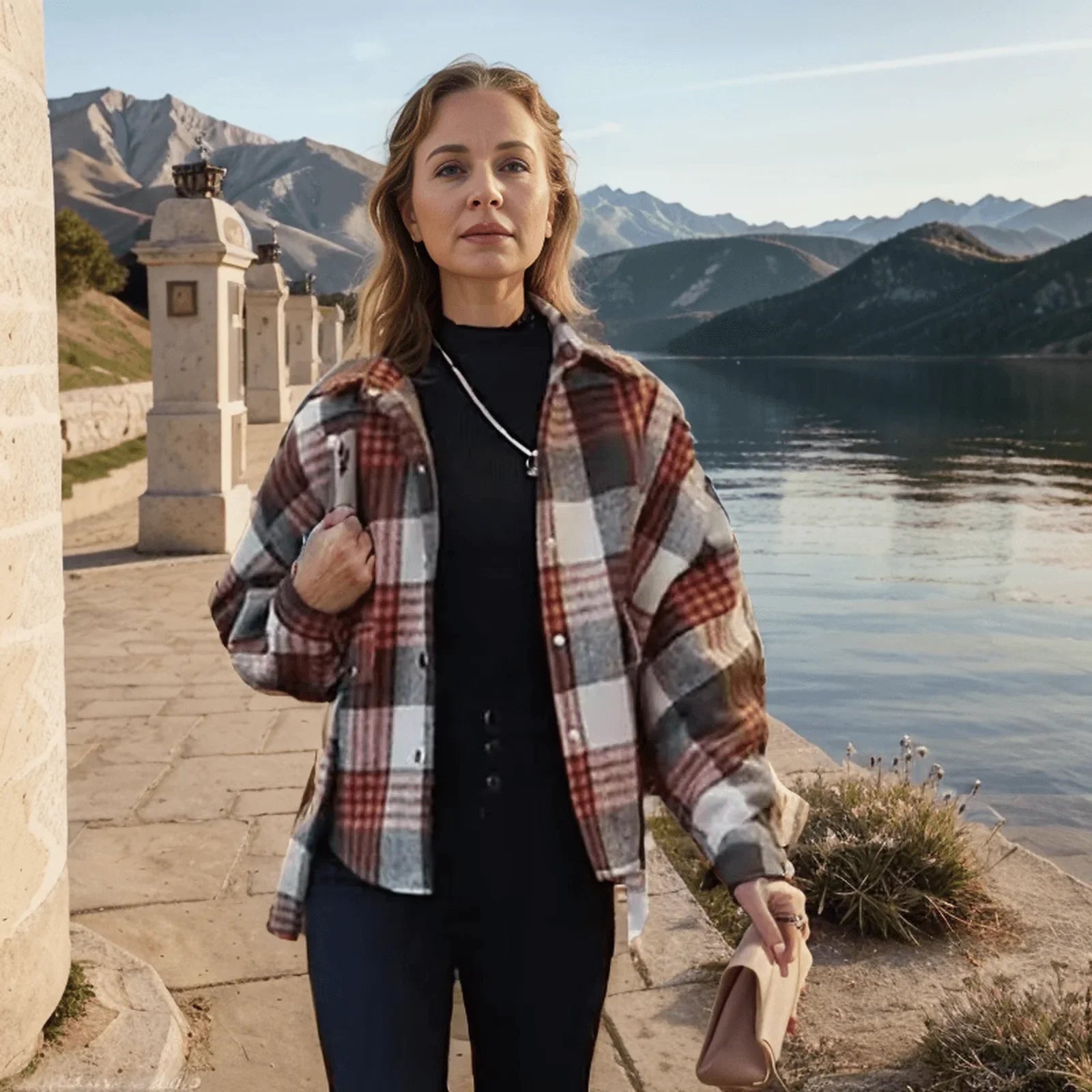 Casaco Dakota™ com Forro em Veludo e Mangas Morcego / Para um Look Despojado e ao mesmo tempo Confortável! - ModernLar