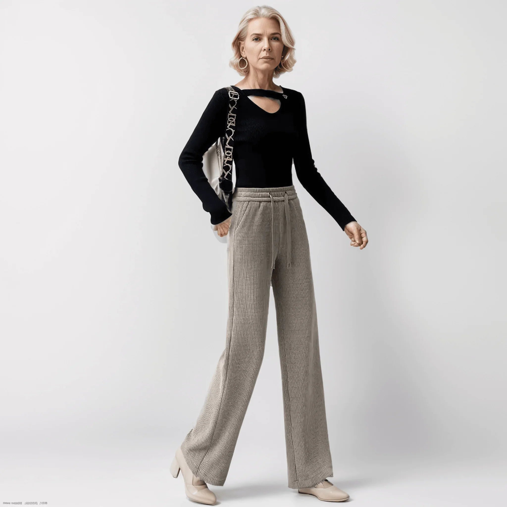 Calça Super Soltinha Palace™ com Interior Forrado / Elegância, Charme e Versatilidade para o Inverno 2024! - ModernLar