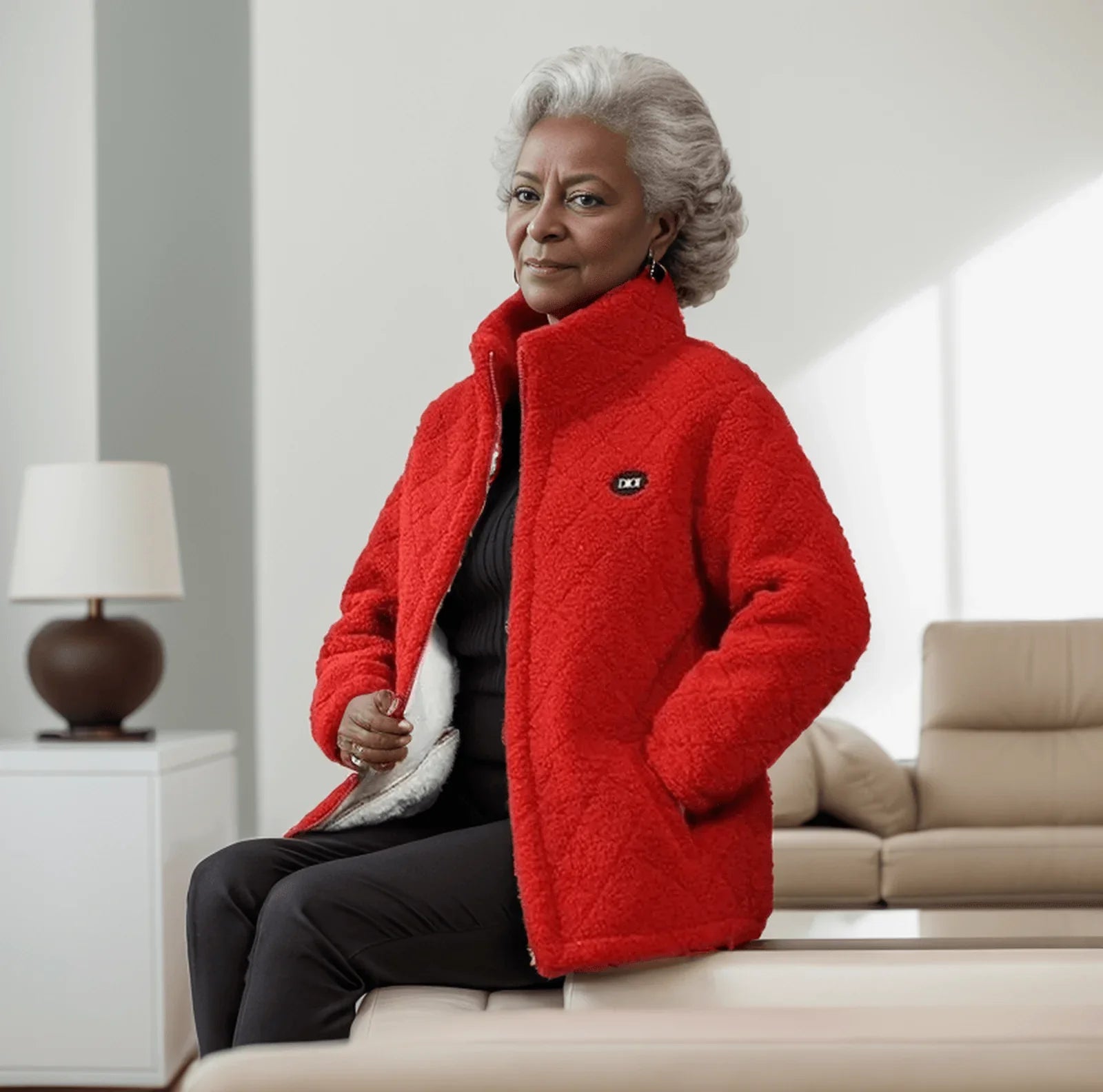 Jaqueta Madri™ em Plush Super Macio! / O Único que Esbanja Sofisticação, Glamour e Conforto nos dias mais Frios! - ModernLar