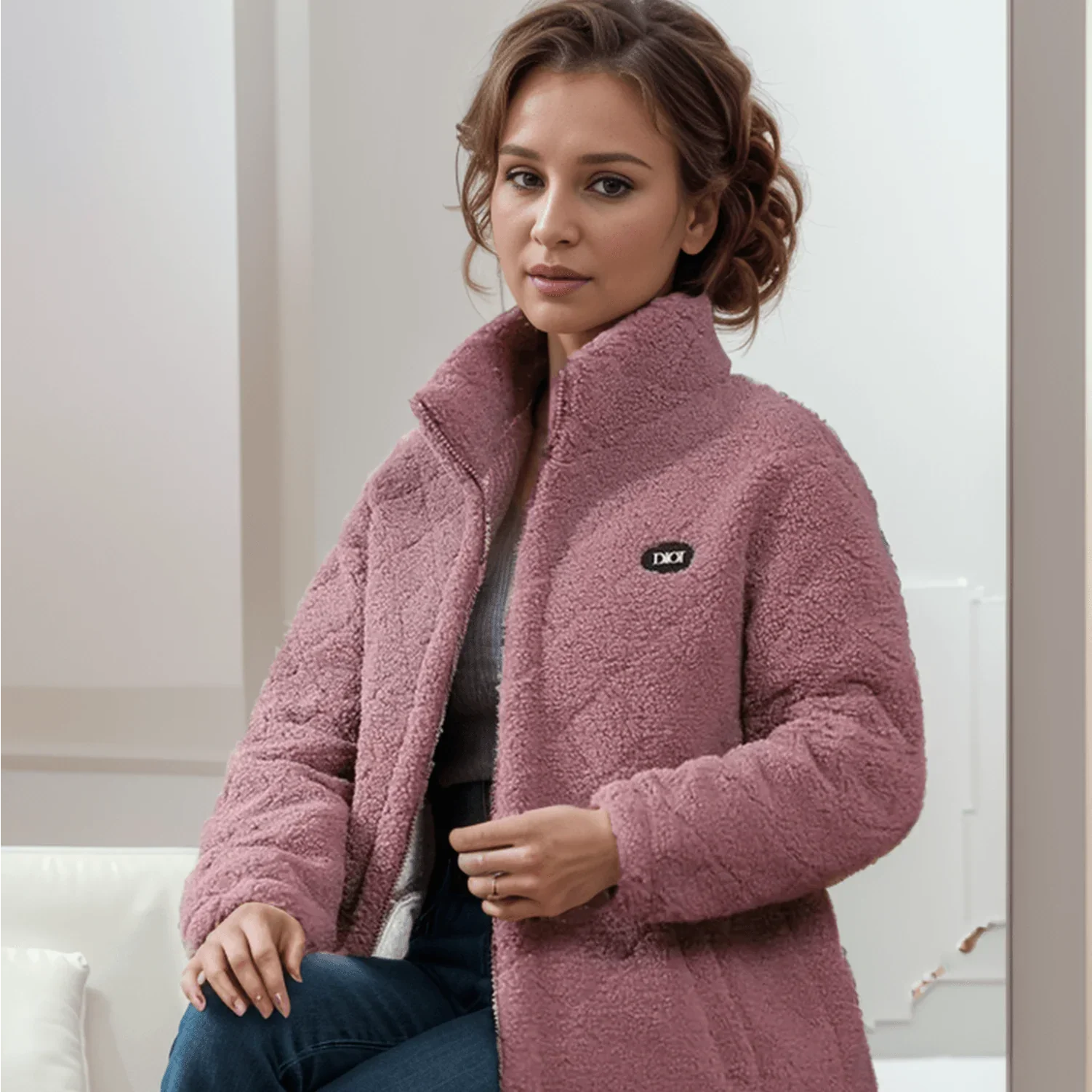 Jaqueta Madri™ em Plush Super Macio! / O Único que Esbanja Sofisticação, Glamour e Conforto nos dias mais Frios! - ModernLar