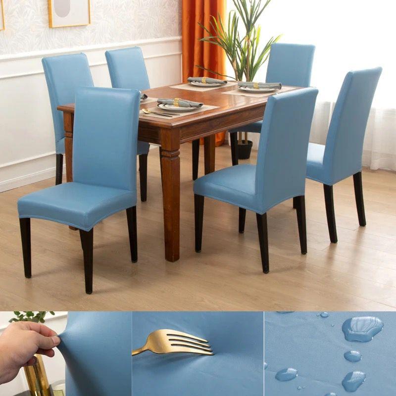 Kit de Capas de Cadeira Palace™ em Couro Ecológico / Suas Cadeiras com Visual Requintado em Poucos Instantes! - ModernLar