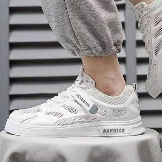 Tênis Casual Warrior™ com Design Aquático / O Tênis Branco Mais Prático e Rápido de Limpar do Mundo! - ModernLar