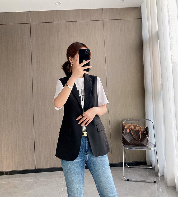 Blazer de Lapela Sophia™ - O Blazer Sem Mangas: Elegância e Estilo em Cada Detalhe! - ModernLar