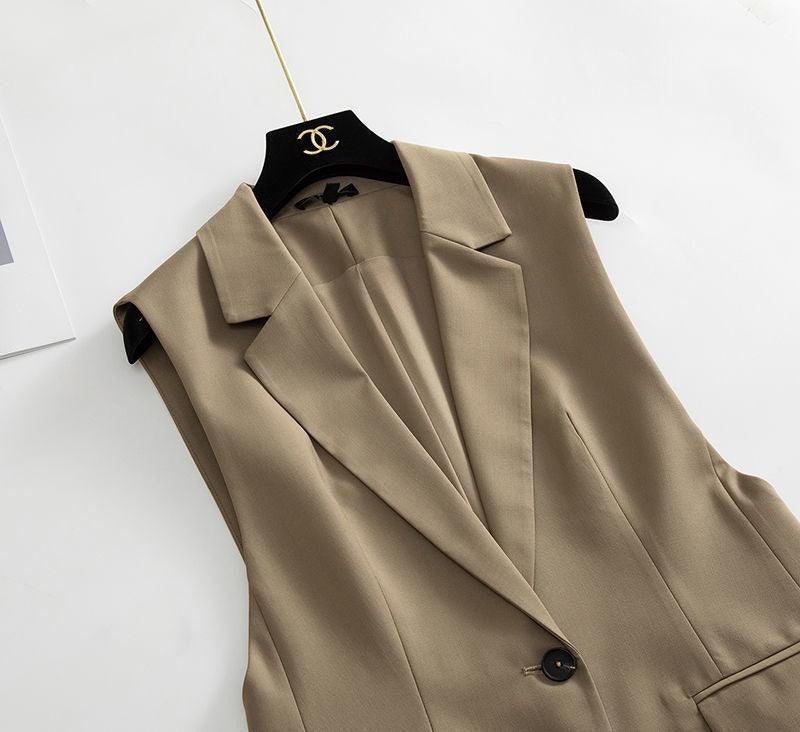 Blazer de Lapela Sophia™ - O Blazer Sem Mangas: Elegância e Estilo em Cada Detalhe! - ModernLar