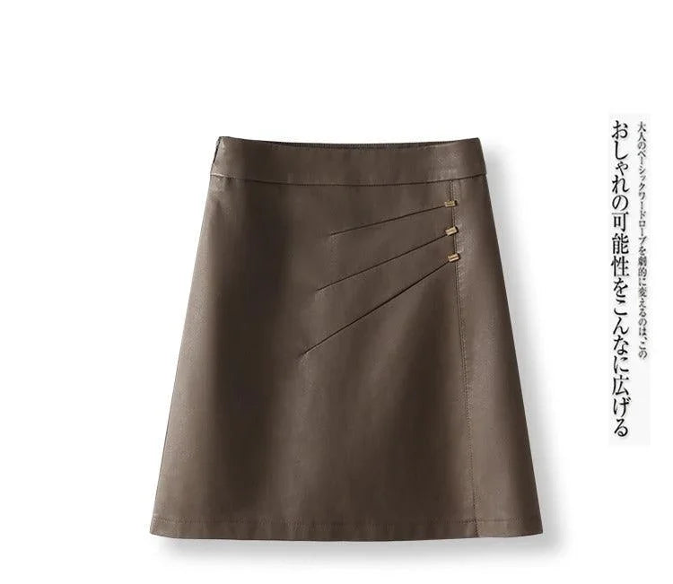 Saia BritneyBelle™ em Couro Sustentável / A peça que combina a atitude icônica com a sofisticação contemporânea que você adora! - ModernLar