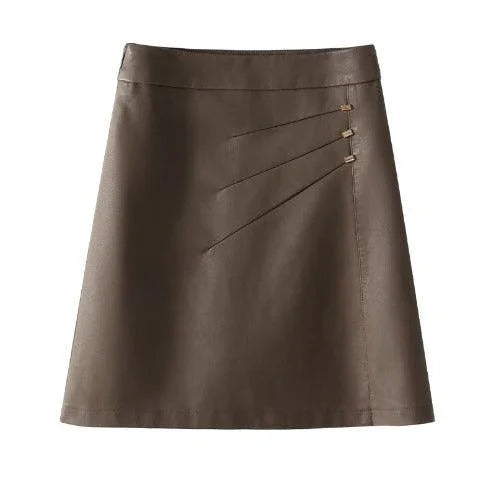 Saia BritneyBelle™ em Couro Sustentável / A peça que combina a atitude icônica com a sofisticação contemporânea que você adora! - ModernLar
