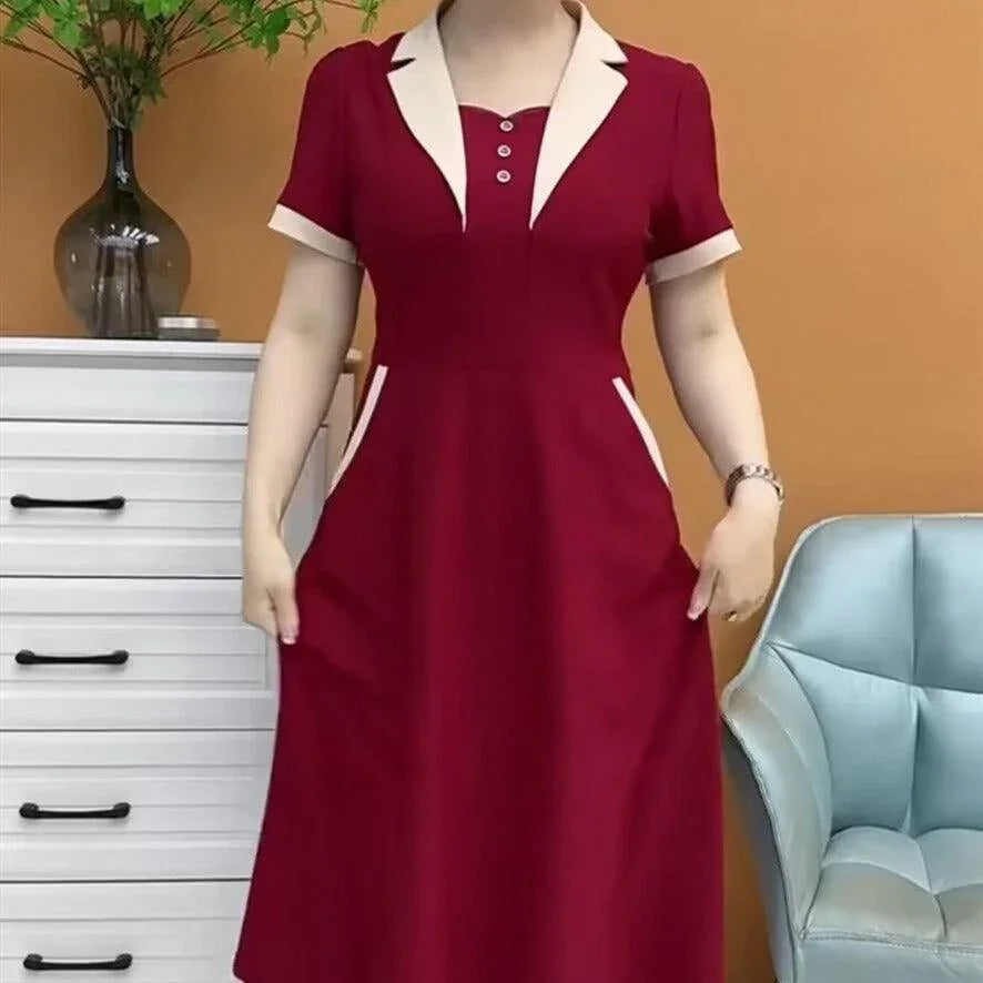 Vestido Polo Amélie™ / Onde a Sofisticação da Gola Polo se Entrelaça com a Delicadeza Feminina! - ModernLar