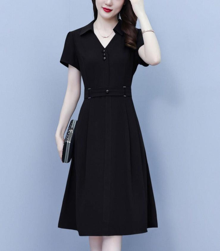 Vestido Polo Pegasus™ com Cintura Ajustável / Elegância que Flui com Caimento Perfeito e um Toque de Classe da Gola Polo. - ModernLar