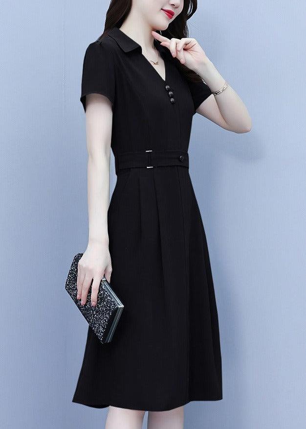 Vestido Polo Pegasus™ com Cintura Ajustável / Elegância que Flui com Caimento Perfeito e um Toque de Classe da Gola Polo. - ModernLar