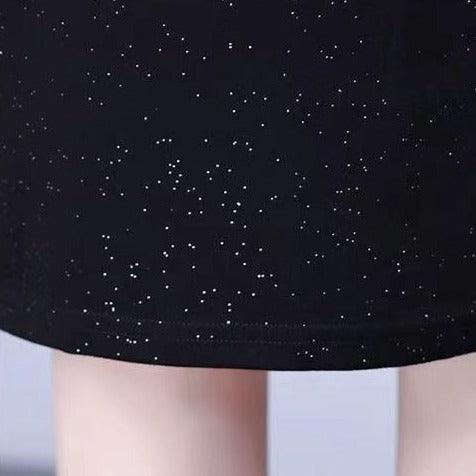Vestido Noite Estrelada™ com Strass e Gola Estilo Colar / O Brilho Cintilante para Você ir do Casual ao Formal! - ModernLar