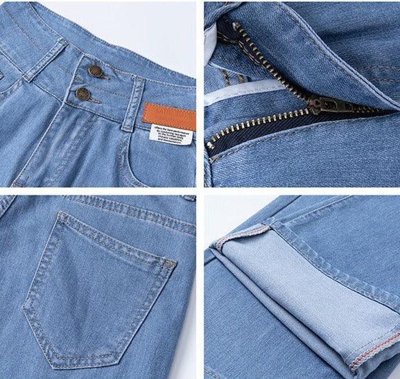 Calça Jeans Lívia™ com Caimento Soltinho e Acabamento Premium / A Calça Oficial da Mulher Moderna e Elegante!! - ModernLar