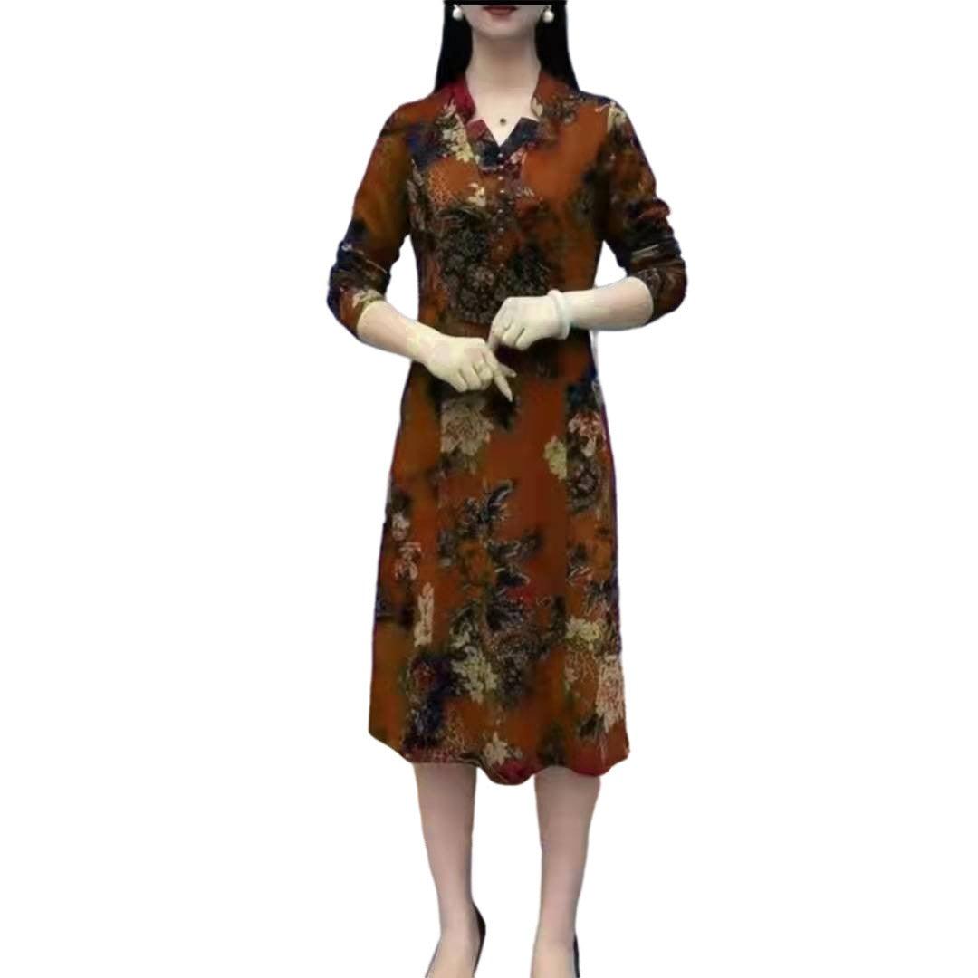 Vestido Floral Rachel™ em Malha Fresca e Confortável / A Essência da Elegância em Cada Pétala! - ModernLar