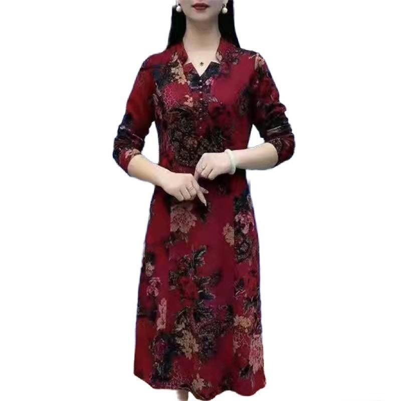 Vestido Floral Rachel™ em Malha Fresca e Confortável / A Essência da Elegância em Cada Pétala! - ModernLar