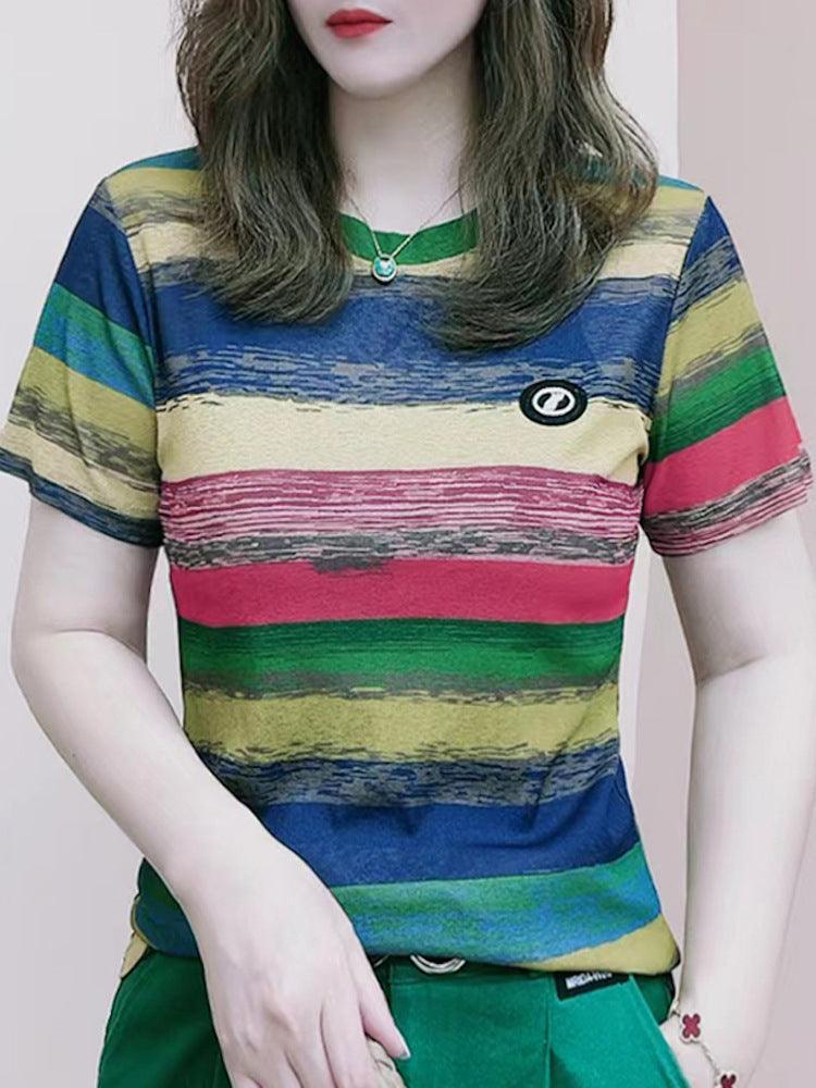 (Promoção Compre 2, Leve 3) Camisetas Soltinhas Carmelinda™ com Cores Vibrantes / Elegância e Conforto para um Verão Radiante! - ModernLar