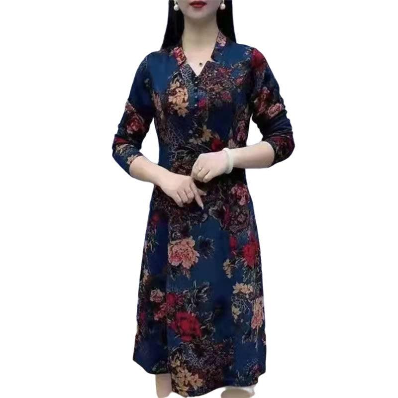 Vestido Floral Rachel™ em Malha Fresca e Confortável / A Essência da Elegância em Cada Pétala! - ModernLar