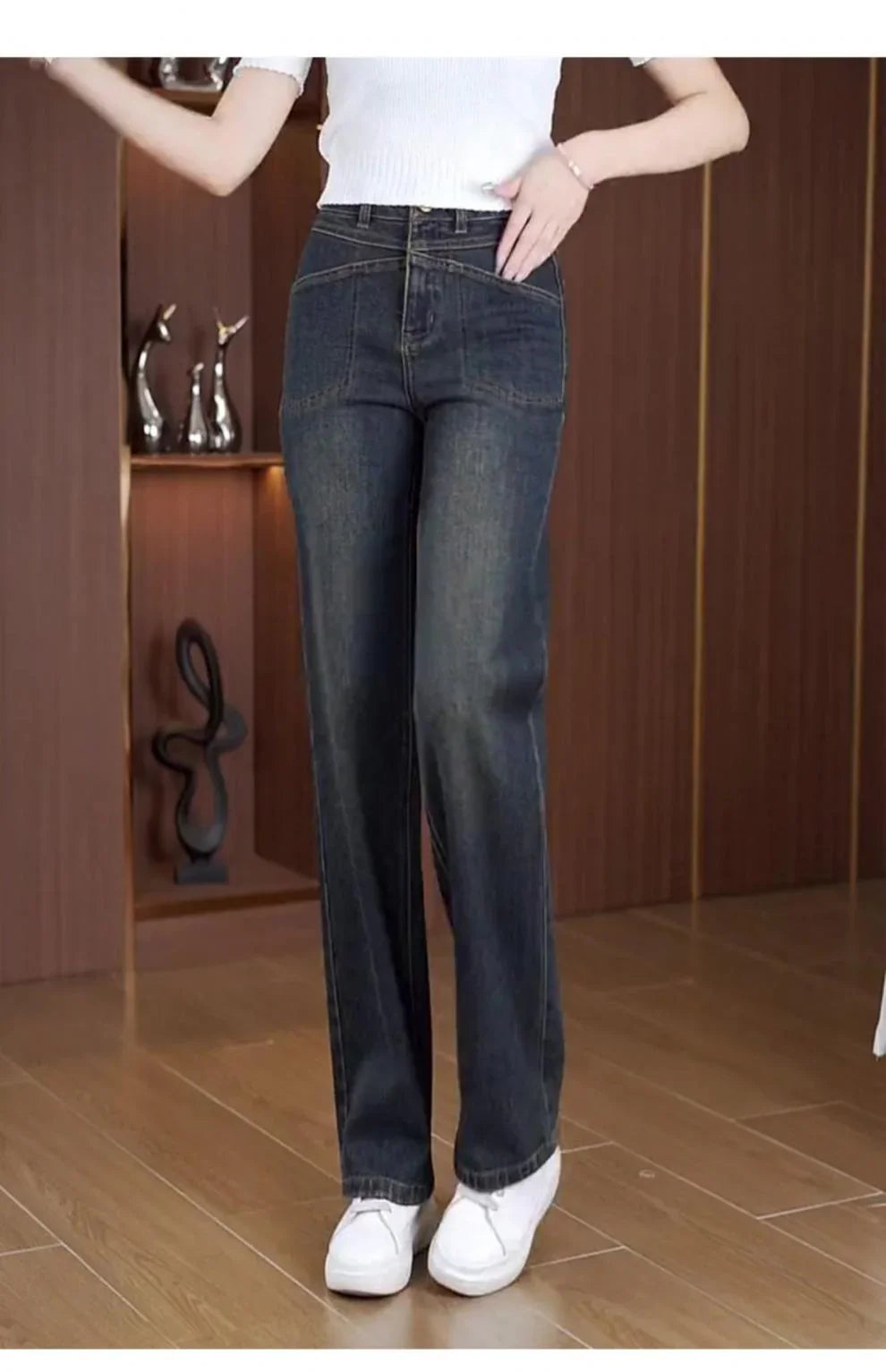 Calça Vivance™ Denim Deluxe - Conforto Premium em Cada Costura! - ModernLar