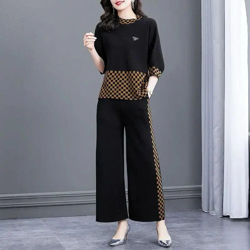 Conjunto Emília™ com Detalhes em Xadrez / Refinamento, Estilo e Conforto para a Mulher Moderna! - ModernLar