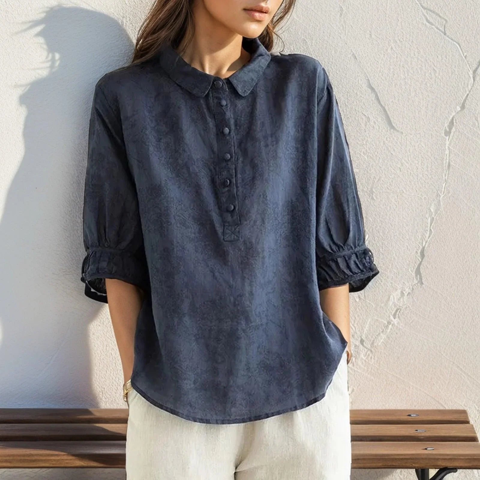 Camisa Sintra™ Moda Portuguesa / Conforto e Sofisticação em Linho de Algodão! - ModernLar