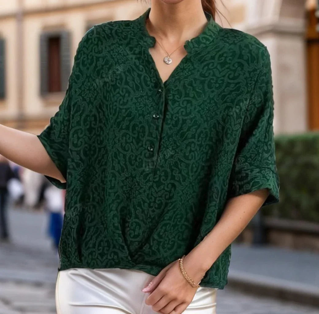 (Super Promo: Compre 1 e Leve 2) Blusa Vicenza™ com Estampa Barroca / Elegância Histórica e Conforto Moderno!