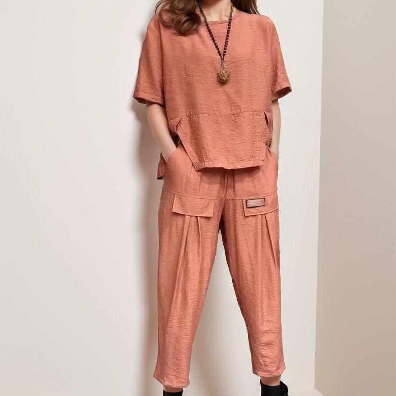 Conjunto Harmonia™ em Linho de Algodão / Elegância Descontraída e Conforto Absoluto