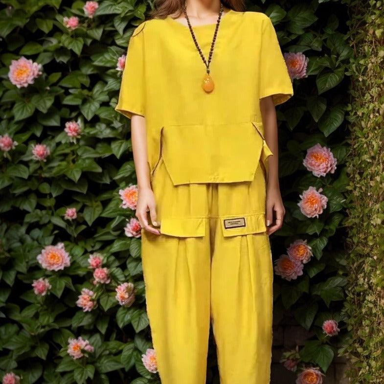 Conjunto Harmonia™ em Linho de Algodão / Elegância Descontraída e Conforto Absoluto