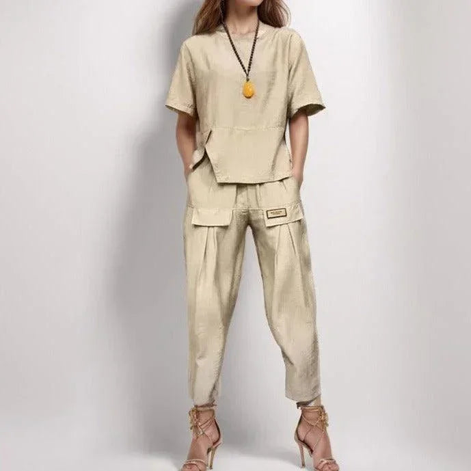 Conjunto Harmonia™ em Linho de Algodão / Elegância Descontraída e Conforto Absoluto