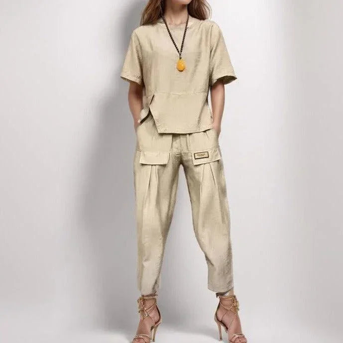 Conjunto Harmonia™ em Linho de Algodão / Elegância Descontraída e Conforto Absoluto