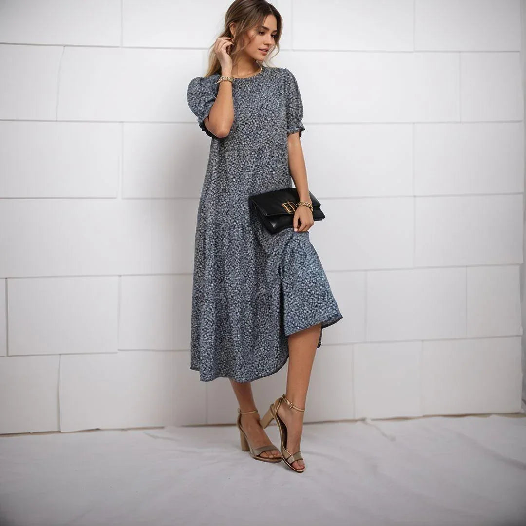 Vestido Camponesa™ em Algodão Leve com Camadas Fluidas / Elegância e Conforto para o Seu Dia a Dia!