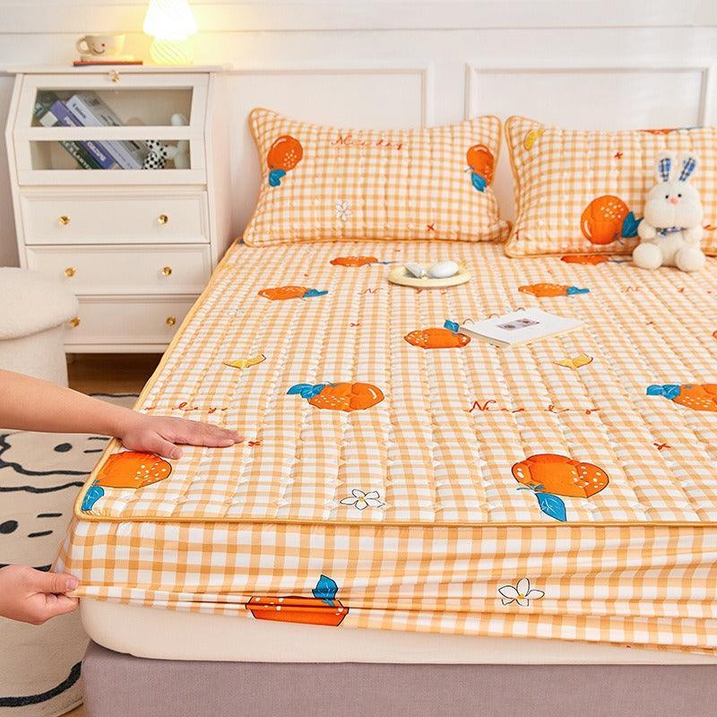 Jogo de Lençol e Fronhas Deluxe™ em Microfibra e Algodão / Conforto Impecável e Proteção Completa para Suas Noites de Sono!