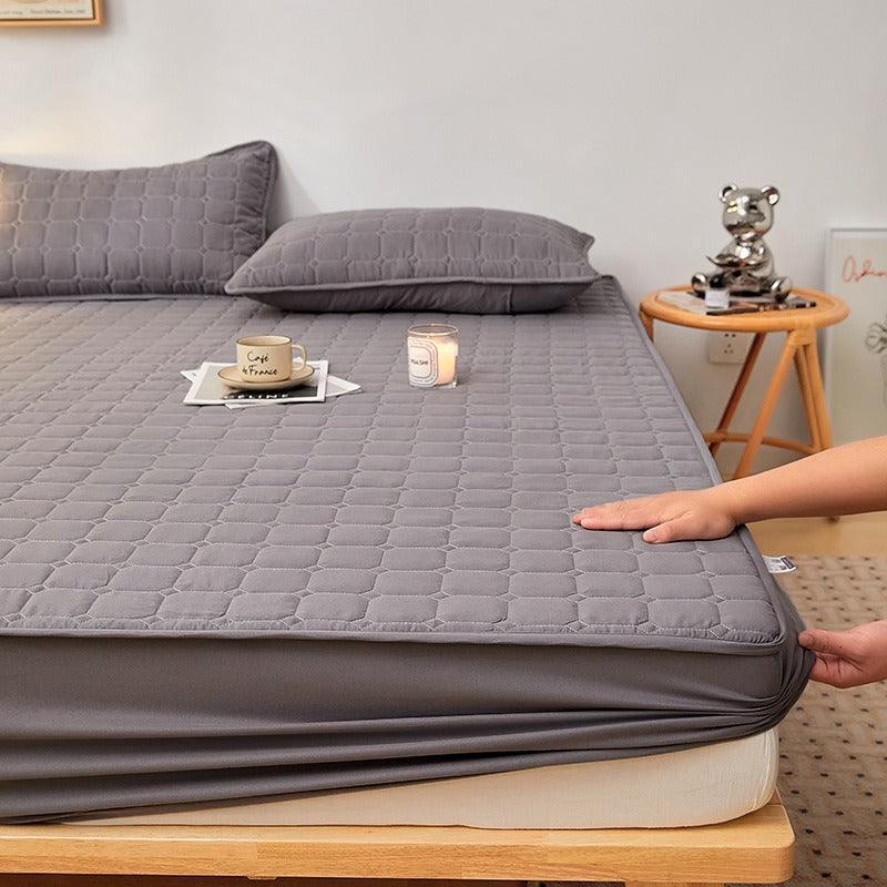 Jogo de Lençol e Fronhas Deluxe™ em Microfibra e Algodão / Conforto Impecável e Proteção Completa para Suas Noites de Sono!