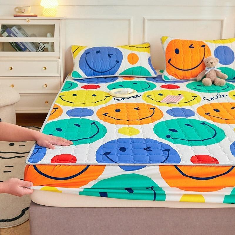 Jogo de Lençol e Fronhas Deluxe™ em Microfibra e Algodão / Conforto Impecável e Proteção Completa para Suas Noites de Sono!