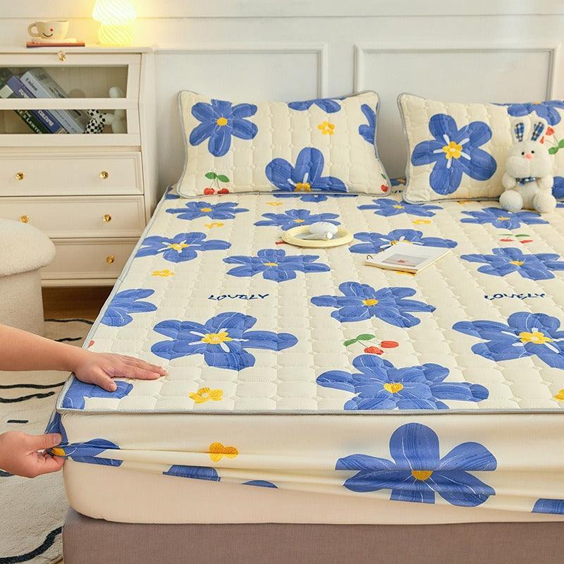 Jogo de Lençol e Fronhas Deluxe™ em Microfibra e Algodão / Conforto Impecável e Proteção Completa para Suas Noites de Sono!