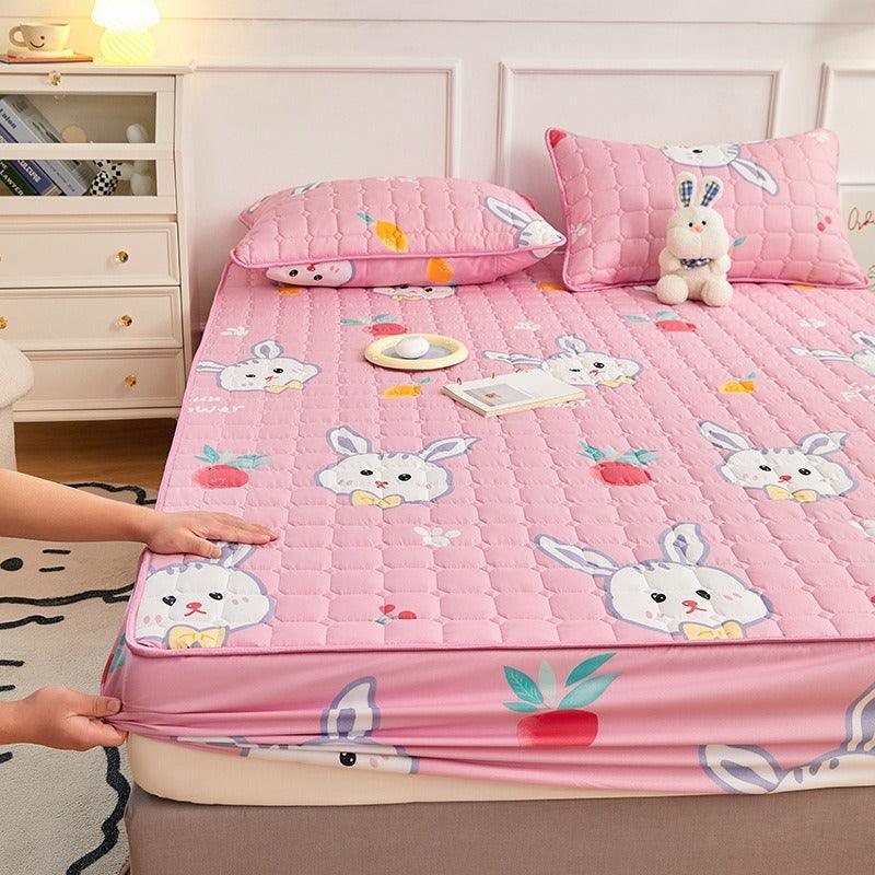 Jogo de Lençol e Fronhas Deluxe™ em Microfibra e Algodão / Conforto Impecável e Proteção Completa para Suas Noites de Sono!