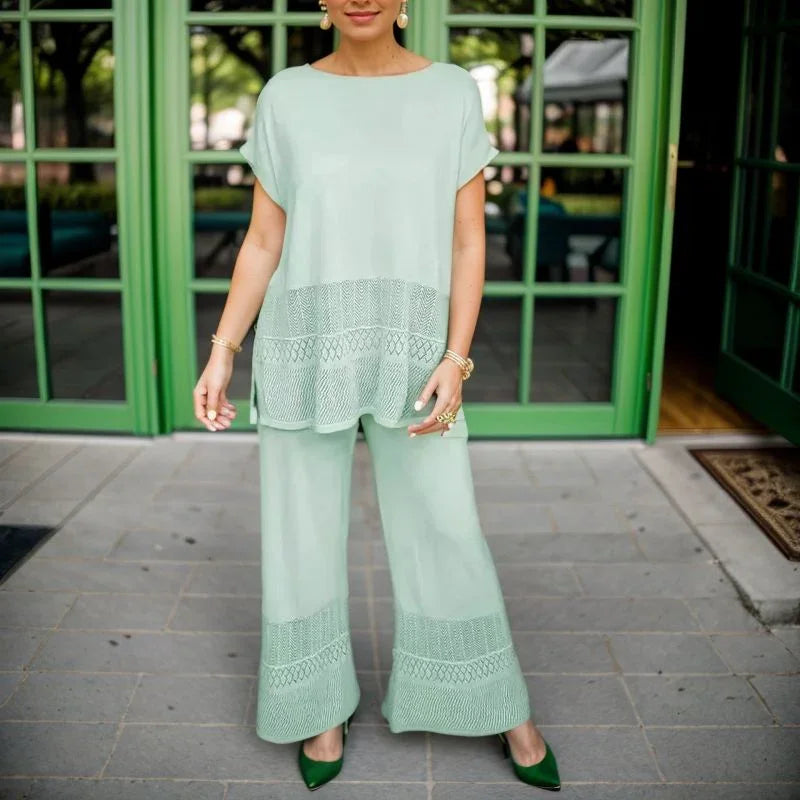 Conjunto Super Soltinho Laura™ com Estampa Abstrata Moderna / Sofisticação e Leveza em Todos os Detalhes!!