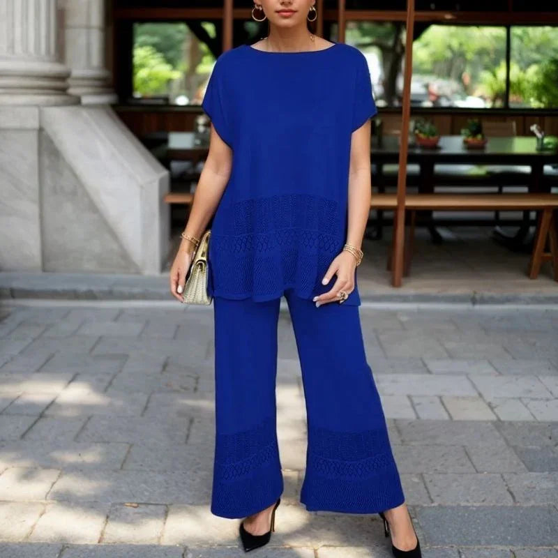 Conjunto Super Soltinho Laura™ com Estampa Abstrata Moderna / Sofisticação e Leveza em Todos os Detalhes!!